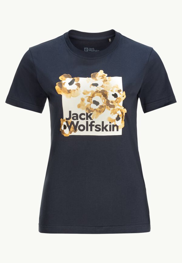 - W FLORELL cotton WOLFSKIN BOX JACK XL organic Women\'s night T blue - – T-shirt