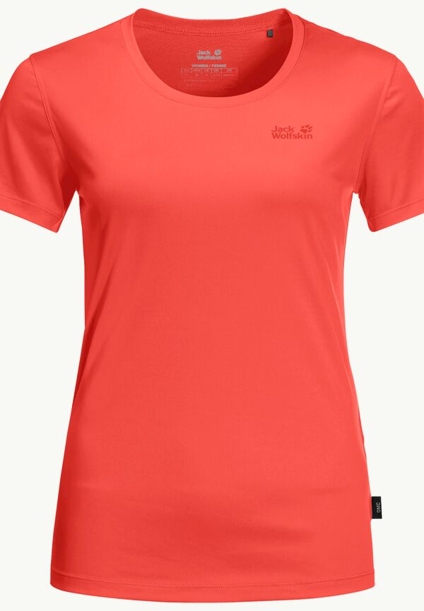 Women\'s WOLFSKIN - hot W - shirt coral JACK TECH T S functional –