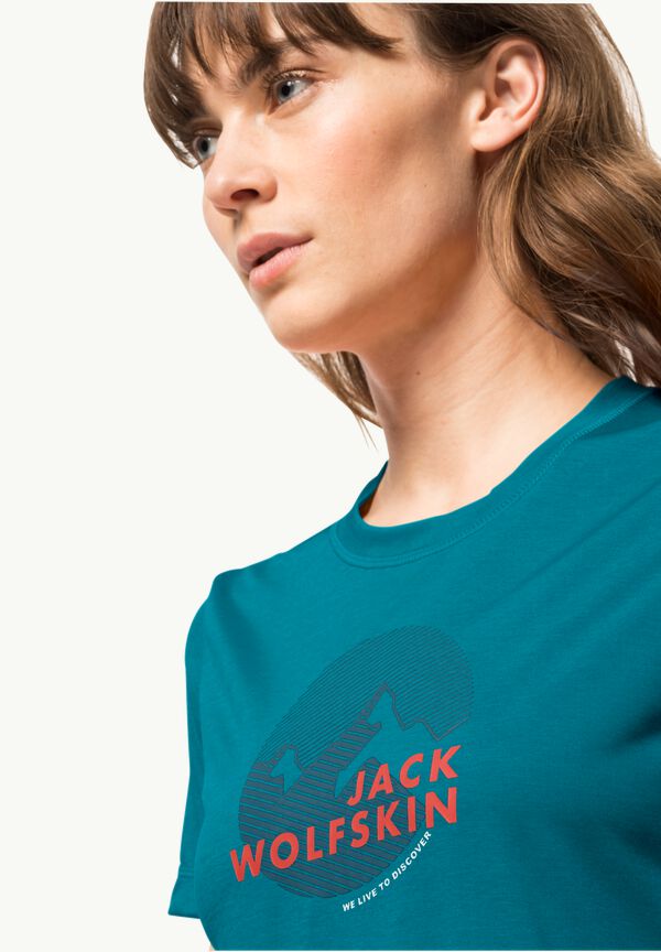 WOLFSKIN - W JACK - T T-shirt HIKING GRAPHIC L freshwater Women\'s – S/S blue