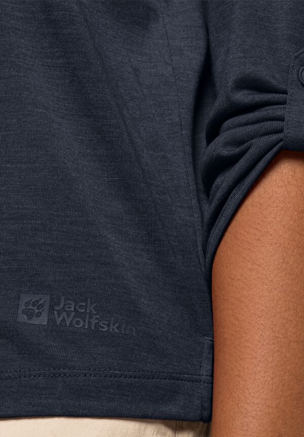 CORAL COAST JACK – - blue 3/4 XS T Women\'s night WOLFSKIN - T-shirt W