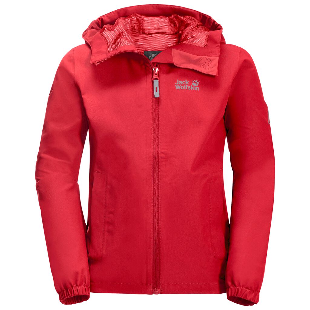K red - Kids\' peak JACK - JACKET rain 176 – WOLFSKIN jacket FLAZE