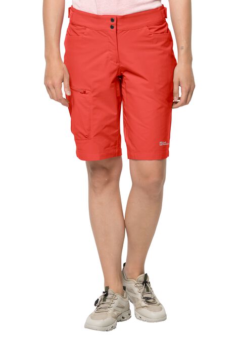 TOURER SHORTS W - tango 40 JACK orange for Women\'s cycling shorts WOLFSKIN - softshell –