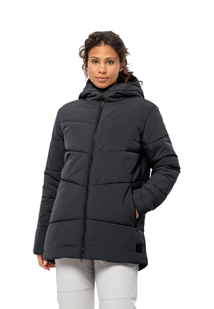 KAROLINGER LONG JKT W - phantom XL - Women’s winter coat – JACK WOLFSKIN